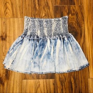EUC Vintage Havana Girls Flowy Denim Skirt